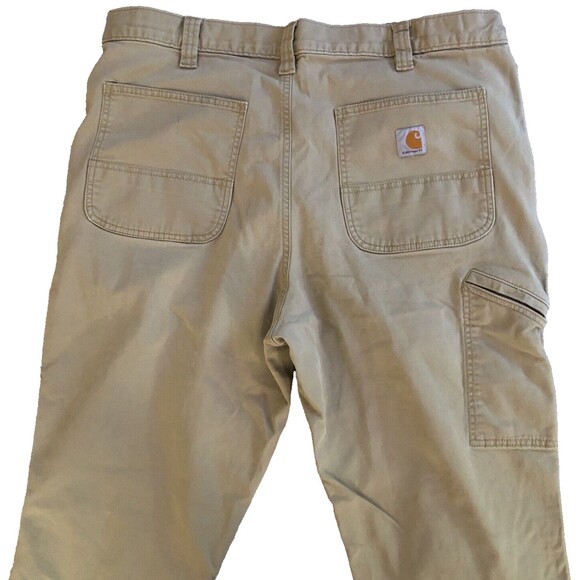 Carhartt Rugged Flex Relaxed Fit Pants Men's 38x31 Cotton Canvas Work Carpenter - Picture 6 of 14